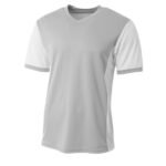 Youth Classic Team Soccer Jersey-SILVER-WHITE