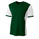 Youth Performance Soccer Jersey for Training & Matches-FOREST-WHITE