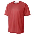 Men's Lightweight Reversible Mesh Jersey-SCARLET-WHITE