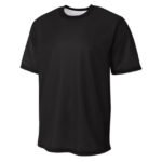 Men's Match Reversible Soccer Jersey-BLACK-WHITE