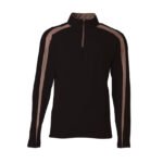 Men's Poly Fleece Quarter Zip Pullover BLACK/GRAPHITE