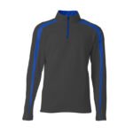 Men's Lightweight Fleece Quarter Zip Pullover GRAPHITE ROYAL