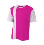 Youth Breathable Moisture-Wicking Soccer Jersey-FUSCHIA WHITE