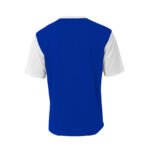 Youth Breathable Soccer Jersey for Teams-ROYAL/WHITE - Image 2